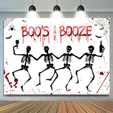 Beängstigend Buh Und Schnaps Halloween Baby Dusche Hintergrund